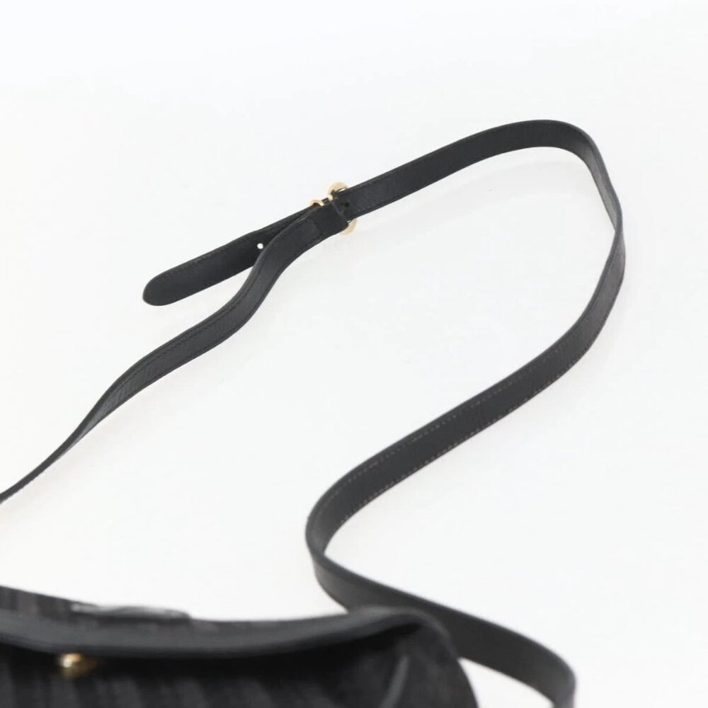 GUCCI Shoulder Bag Old Gucci Black Gold Auth 158414 - Picture 10 of 15